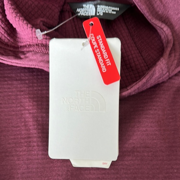The North Face Purple Fitted Hoodie with Mock Neck - Picture 3 of 4